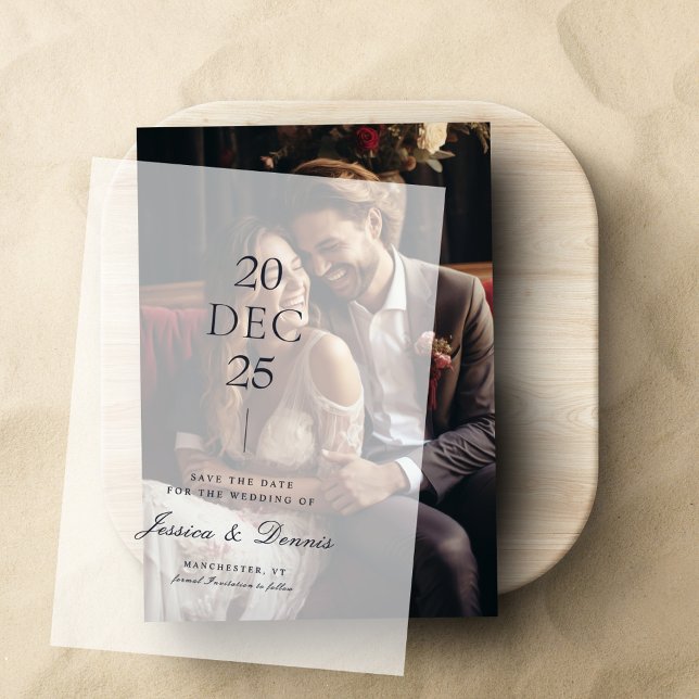 Moderne Minimalistische SkriptWedding Save the Dat (Von Creator hochgeladen)