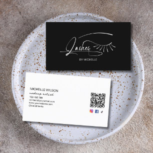 Moderne Minimalistische Social Media Makeust Artis Visitenkarte