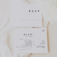 Moderne Minimalistische Song Request RSVP Card