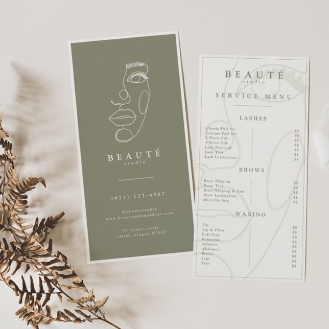 Moderne Minimalistische Speisekarte für Elfenbein/ (Von Creator hochgeladen)