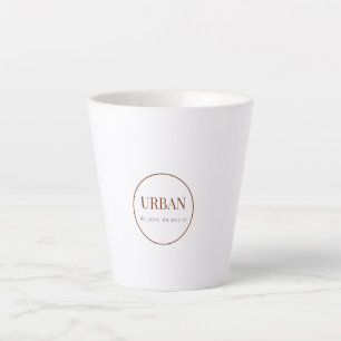 Moderne Minimalistische Städtische Typografie Latt Milchtasse