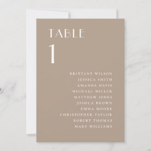 Moderne Minimalistische Staubige Taupe-Hochzeits-S Einladung