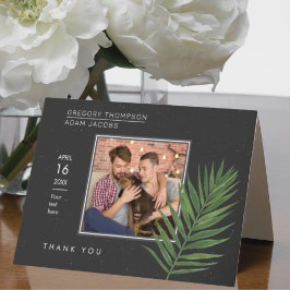 Moderne Minimalistische Sternenhimmel & Beach Palm Dankeskarte