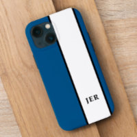 Moderne Minimalistische Streifen Mit Monogramm Tre
