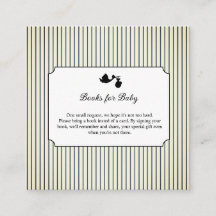 Moderne & Minimalistische Streifen Storch Bücher f