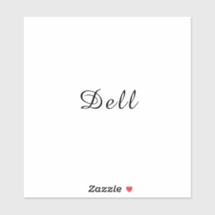 Moderne Minimalistische Stylische Dell-Design Aufkleber