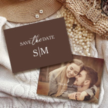 Moderne Minimalistische Terracotta Save the Date K