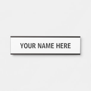 Moderne minimalistische Texttürschild Türschild