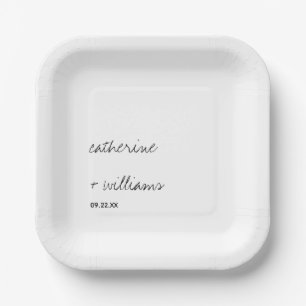 Moderne minimalistische traditionelle schwarze Hoc Pappteller