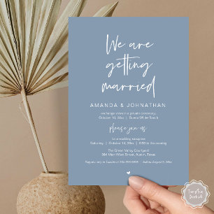 Moderne Minimalistische Trauung, "Wir heiraten" Einladung