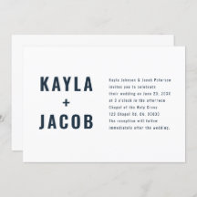 Moderne + Minimalistische Typografie Einladung zur