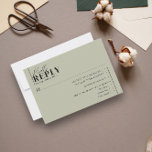 Moderne Minimalistische Typografie Hochzeit von Gr RSVP Karte<br><div class="desc">Eine minimalistische Hochzeitskarte mit Essensvarianten in grünem Weiß,  für den ultimativen modernen Chic Look. Mix und passende Farben für eine einzigartige Hochzeitssuite. Wenn Sie ein passendes Design benötigen,  das nicht in der Sammlung enthalten ist oder Hilfe benötigen,  lass mir bitte Bescheid (Maria). Ich freue mich,  Ihnen zu helfen!!</div>