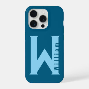 Moderne minimalistische Typografie Monogramm sage iPhone 15 Pro Hülle