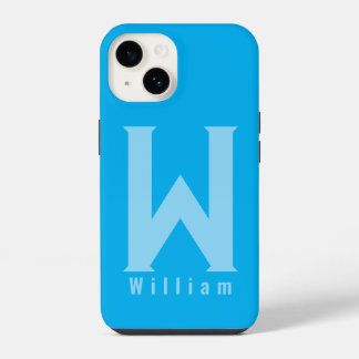 Moderne minimalistische Typografie Monogramm sage iPhone 14 Hülle
