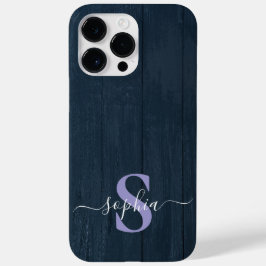 Moderne Minimalistische Typografie Name mit Monogr Case-Mate iPhone 14 Pro Max Hülle