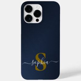 Moderne Minimalistische Typografie Name mit Monogr Case-Mate iPhone 14 Pro Max Hülle