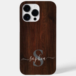 Moderne Minimalistische Typografie Name mit Monogr Case-Mate iPhone 14 Pro Max Hülle