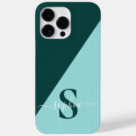 Moderne Minimalistische Typografie Name mit Monogr Case-Mate iPhone 14 Pro Max Hülle