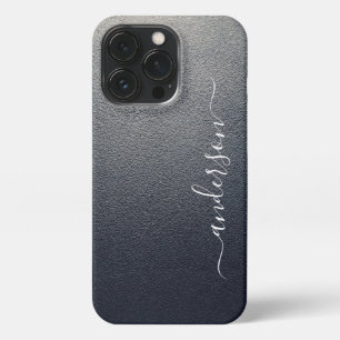 Moderne Minimalistische Typografie Name mit Monogr iPhone 13 Pro Hülle