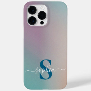 Moderne minimalistische Typografie Namensmonogramm Case-Mate iPhone 14 Pro Max Hülle