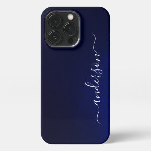 Moderne minimalistische Typografie Namensmonogramm iPhone 13 Pro Hülle