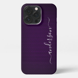 Moderne minimalistische Typografie Namensmonogramm iPhone 13 Pro Hülle