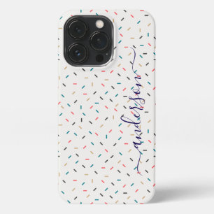 Moderne minimalistische Typografie Namensmonogramm iPhone 13 Pro Hülle