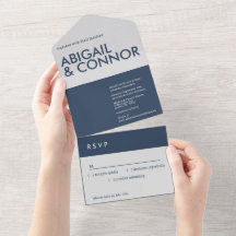 Moderne Minimalistische Typografie Navy Blue Gray