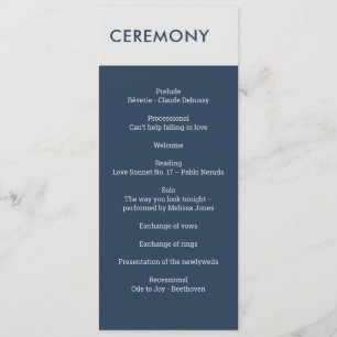 Moderne Minimalistische Typografie Navy Blue Gray Programm