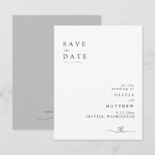 Moderne minimalistische Typografie Termin vormerke Save The Date