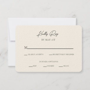 Moderne Minimalistische UAWG-Einschließkarte Einladung