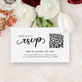 Moderne Minimalistische UAWG QR-Code-Karte Begleitkarte