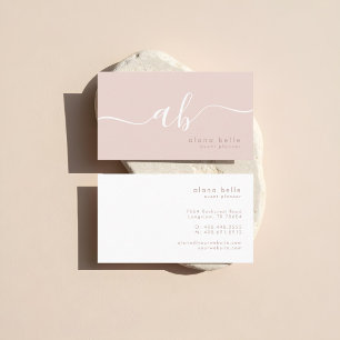 Moderne, Minimalistische und Sophisticated Schrift Visitenkarte