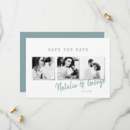 Moderne, minimalistische und stilvolle Hochzeit mi Save The Date