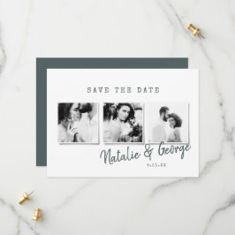 Moderne, minimalistische und stilvolle Hochzeit mi Save The Date