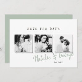 Moderne, minimalistische und stilvolle Hochzeit mi Save The Date