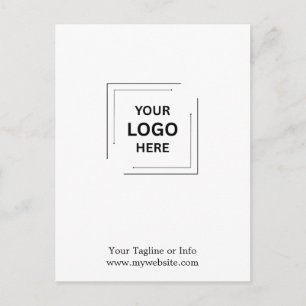 Moderne Minimalistische Unternehmens-Logo-Postkart Postkarte