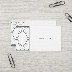 Moderne minimalistische urbane Schrift Professione Visitenkarte