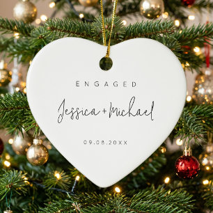 Moderne Minimalistische Verlobung Keramik Ornament