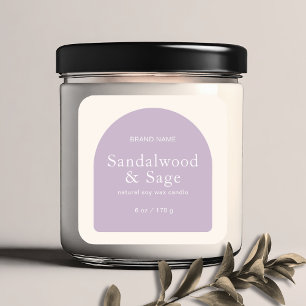 Moderne, minimalistische Verpackung Quadratischer Aufkleber