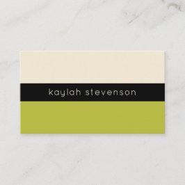 Moderne Minimalistische Visitenkarte | Pistachio G