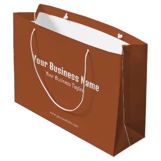 Moderne Minimalistische Vorlage für Firmenname in Große Geschenktüte
