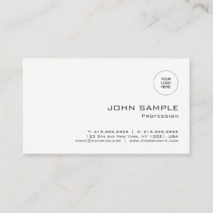 Moderne Minimalistische Vorlage Hochladen des Logo Visitenkarte