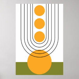 Moderne Minimalistische Wall Art, Earth Tone Poster