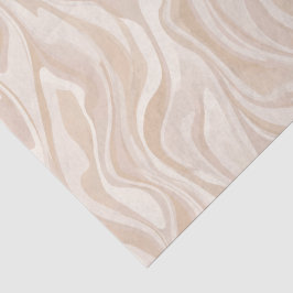 Moderne minimalistische weiche beige abstrakte Fli Seidenpapier