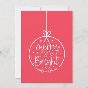 Moderne Minimalistische Weihnachtsfeiertage Feiertagskarte