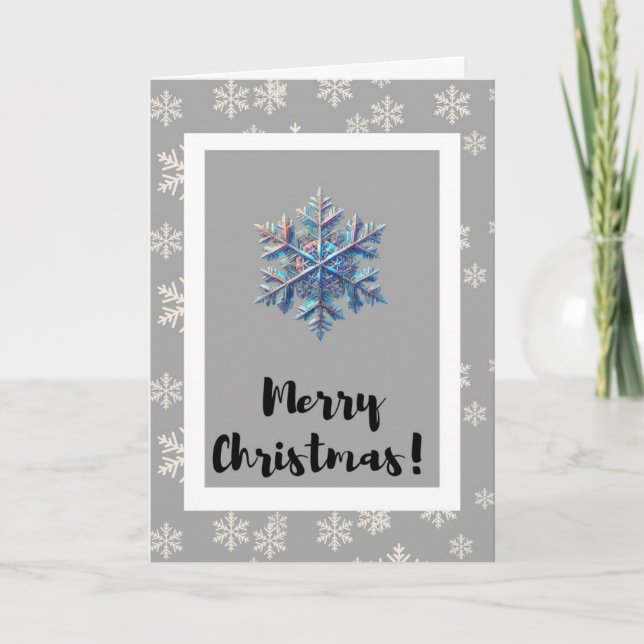 Moderne Minimalistische Weihnachtskarte Feiertagskarte (Vorderseite)