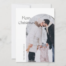 Moderne Minimalistische Weihnachtskarte