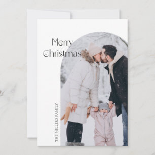 Moderne Minimalistische Weihnachtskarte Feiertagskarte