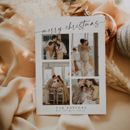 Moderne Minimalistische Weihnachtskarte Feiertagskarte